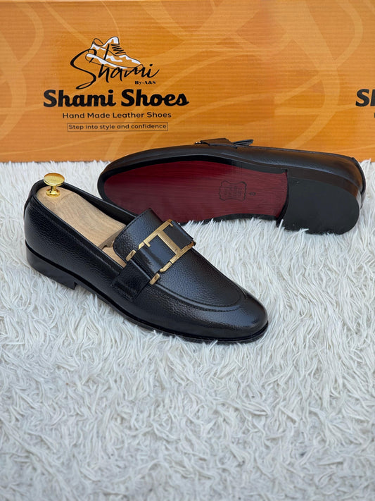 Leather T bukle black 🖤