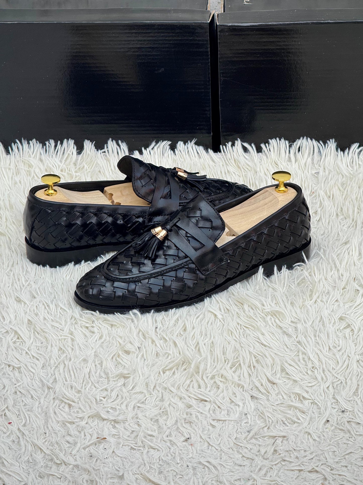 Double Proi Pure Leather Article 
(702-Black)